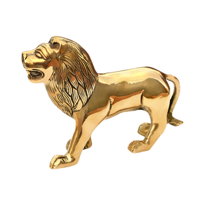 Golden Lion Statue - Symbol of Courage, Strength & Leadership