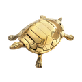 Golden Vastu Tortoise with sculpted shell