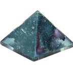 Black tourmaline crystal pyramid with dark stone detail