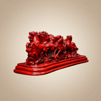 12 Running Red Horses generated view