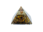 Golden brown tiger eye crystal pyramid