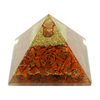 Rich red jasper crystal pyramid
