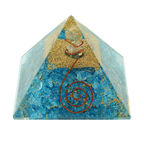 Blue turquoise Firoza crystal pyramid
