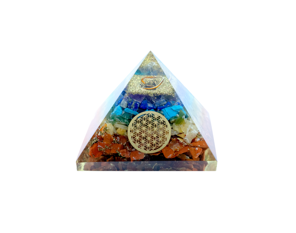 7 Chakra Yantra crystal pyramid