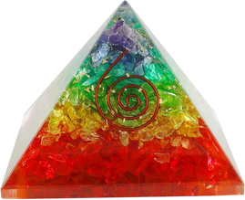 7 Chakra Crystal Coil pyramid
