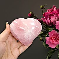 Rose Quartz Heart - For Unconditional Love, Compassion & Emotional Healing