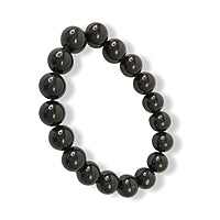 Black Tourmaline Bracelet - For EMF Protection, Grounding & Negative Energy Repelling