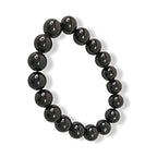 Black Tourmaline Bracelet - For EMF Protection, Grounding & Negative Energy Repelling