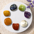 7 Chakra Tumble Stone Set - For Chakra Balancing, Healing & Positive Energy
