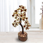 Gomati Chakra Rudraksha Crystal Tree - For Divine Protection, Luck & Spiritual Growth