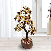 Gomati Chakra Rudraksha Crystal Tree - For Divine Protection, Luck & Spiritual Growth