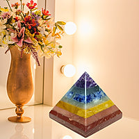 Seven Chakra Pyramid - For Chakra Activation, Healing & Positive Energy Flow
