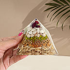 Orgone Annapurna Pyramid - For EMF Protection, Abundance & Spiritual Upliftment