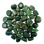 Natural polished Green Jade tumble stones in deep green and emerald tones