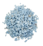 Angelite crystal chips in pale blue, powder-blue, and white tones