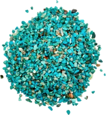 Natural turquoise and teal Chrysocolla Crystal Chips
