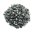Hematite crystal chips in metallic gunmetal, graphite, silver-grey, and black tones