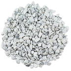 Natural white and ivory Howlite Crystal Chips with gray veining