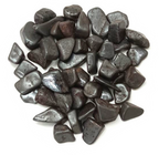 Natural polished Red Agate tumble stones in deep red, charcoal, and earthy brown tones
