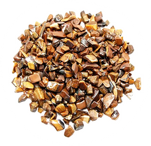 Natural golden-brown and honey Tiger Eye Crystal Chips