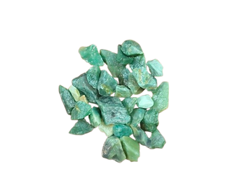 Irregular translucent mint-green, jade-green, and pale aqua Green Jade Crystal Chips