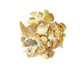 Irregular pale yellow, cream, honey, and soft green Yellow Jade Crystal Chips