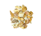 Irregular pale yellow, cream, honey, and soft green Yellow Jade Crystal Chips