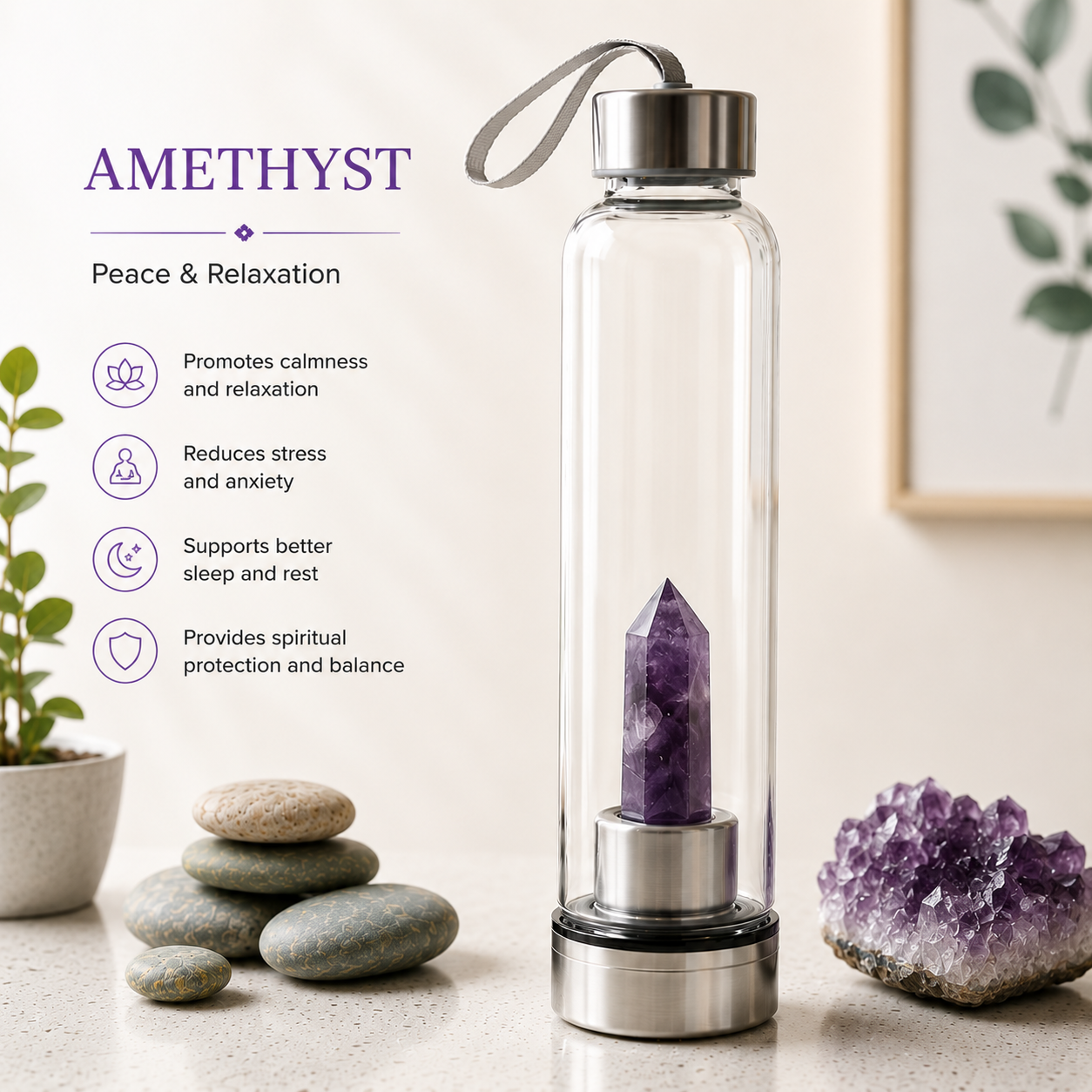 Crystal Energy Water Bottle