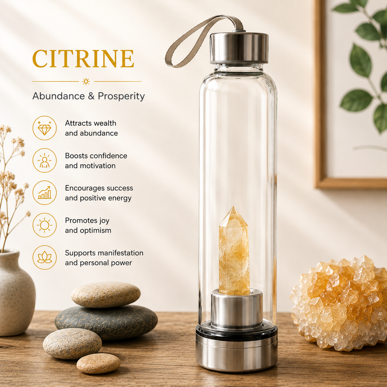Crystal Energy Water Bottle