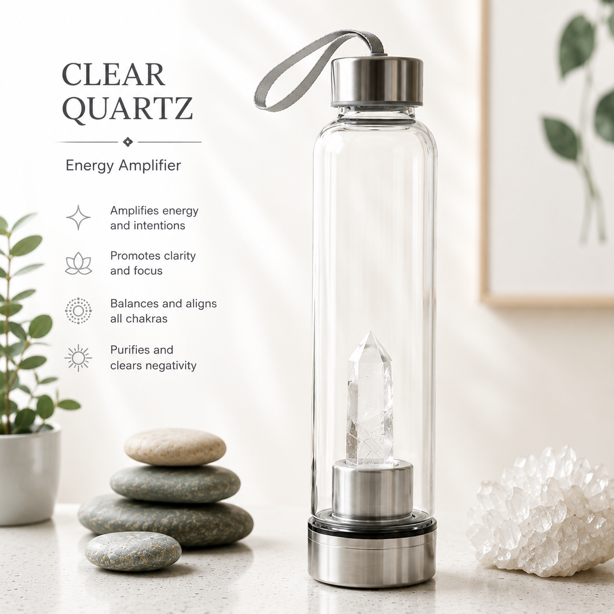 Crystal Energy Water Bottle
