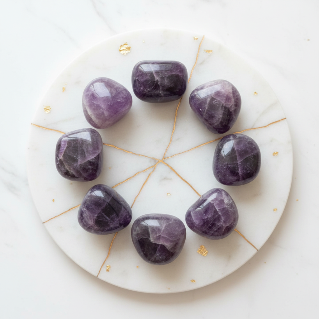 Amethyst Chakra Set Layout