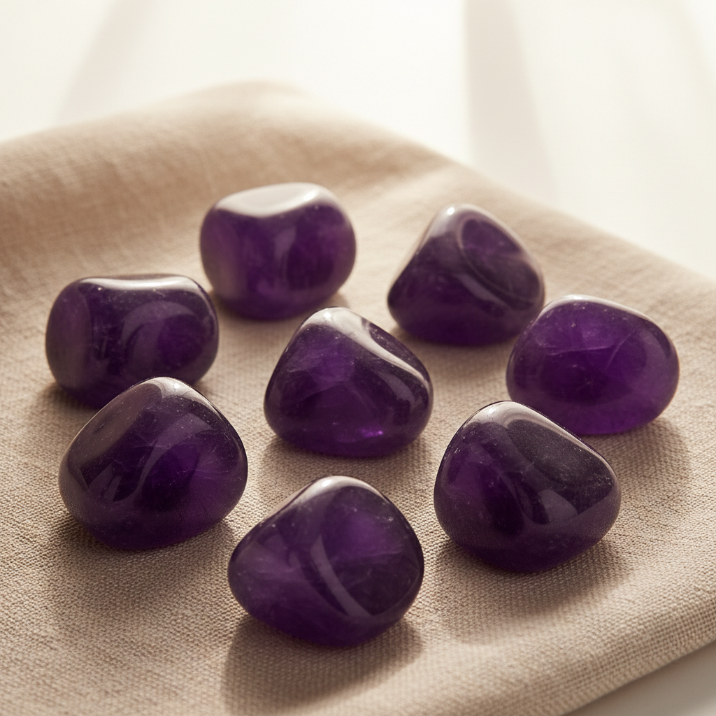 Amethyst Tumbled Stone - Premium