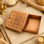 Auric Empty Manjusha Box - Sacred Container for Crystals, Remedies, and Divine Objects