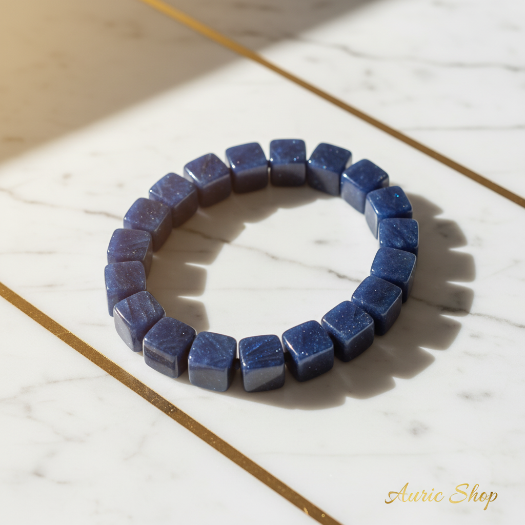 Blue Aventurine Flat Lay