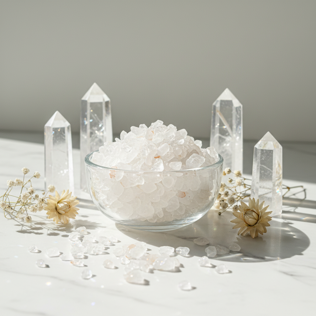 Clear Quartz Chips Bowl