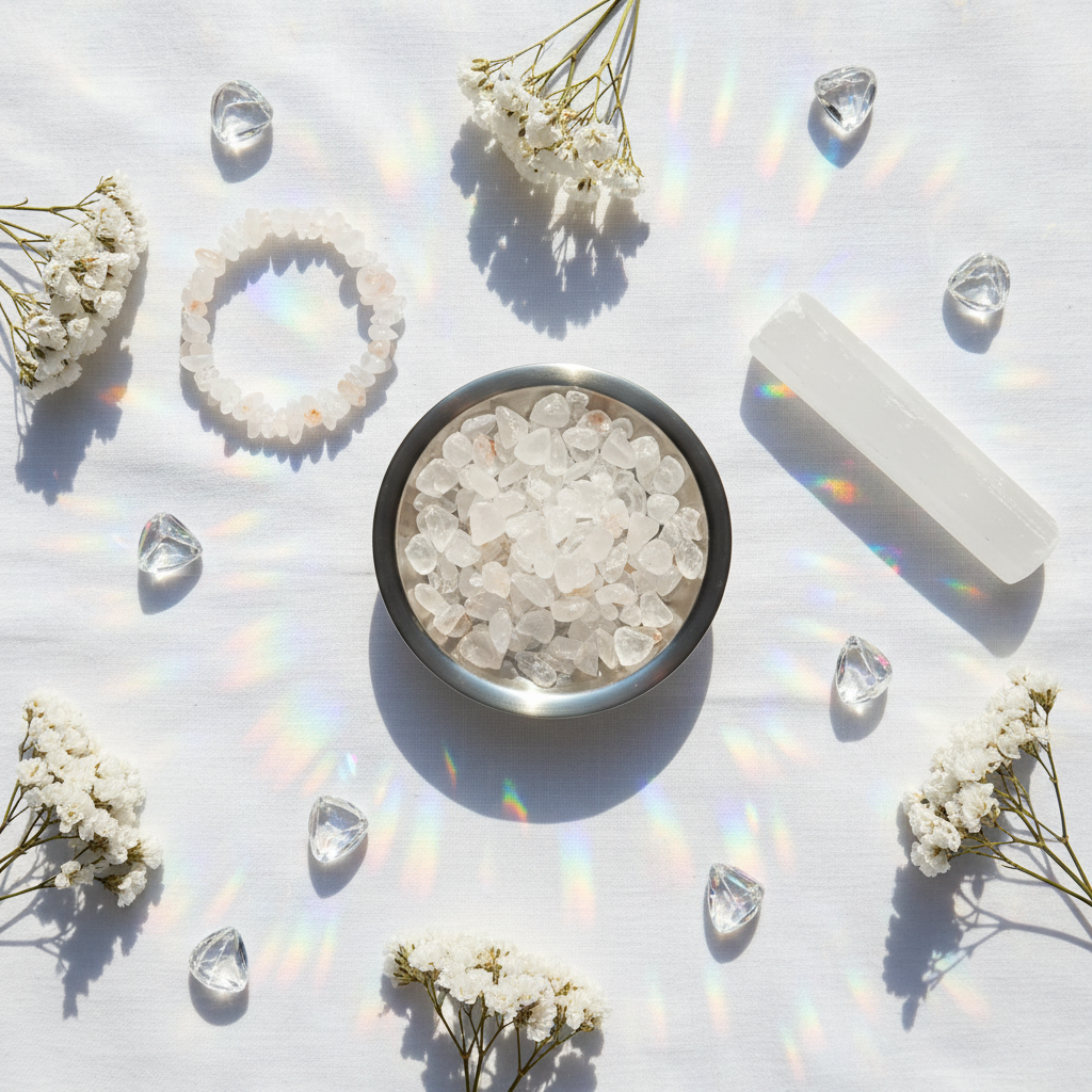 Clear Quartz Chips Lifestyle