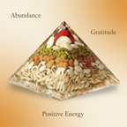 Annapurna prosperity pyramid with abundance, gratitude and positive energy themes