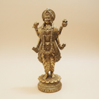 Dhanvantri Ji statue front three-quarter view
