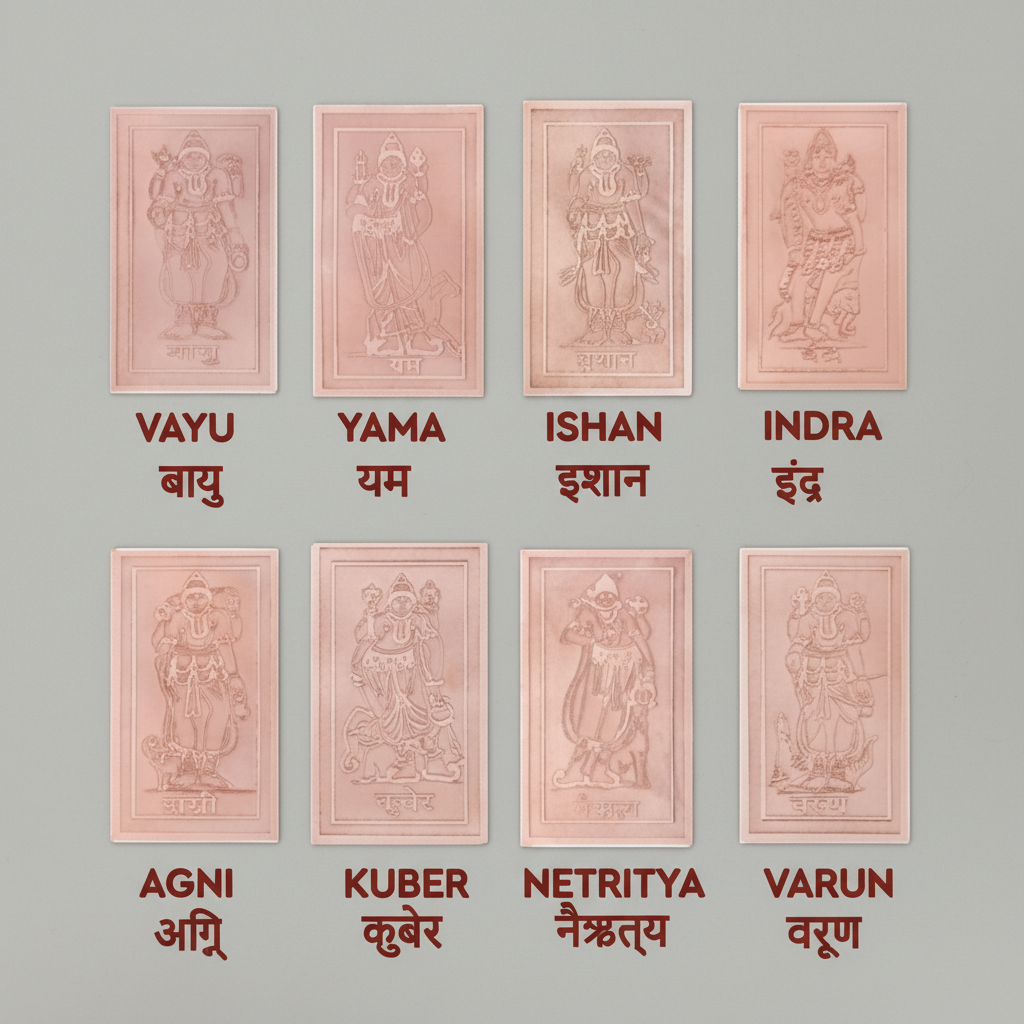 Square 1:1 close product view of the eight-panel 2D Digpal Yantra artwork
