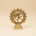 Natraj Ji statue in a warm studio setting, front view