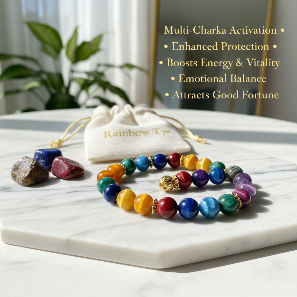 Rainbow Tiger Eye Bracelet - Benefits