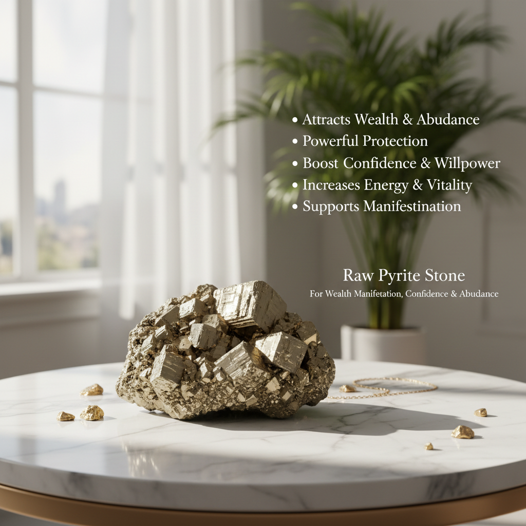 Raw Pyrite Stone - Benefits