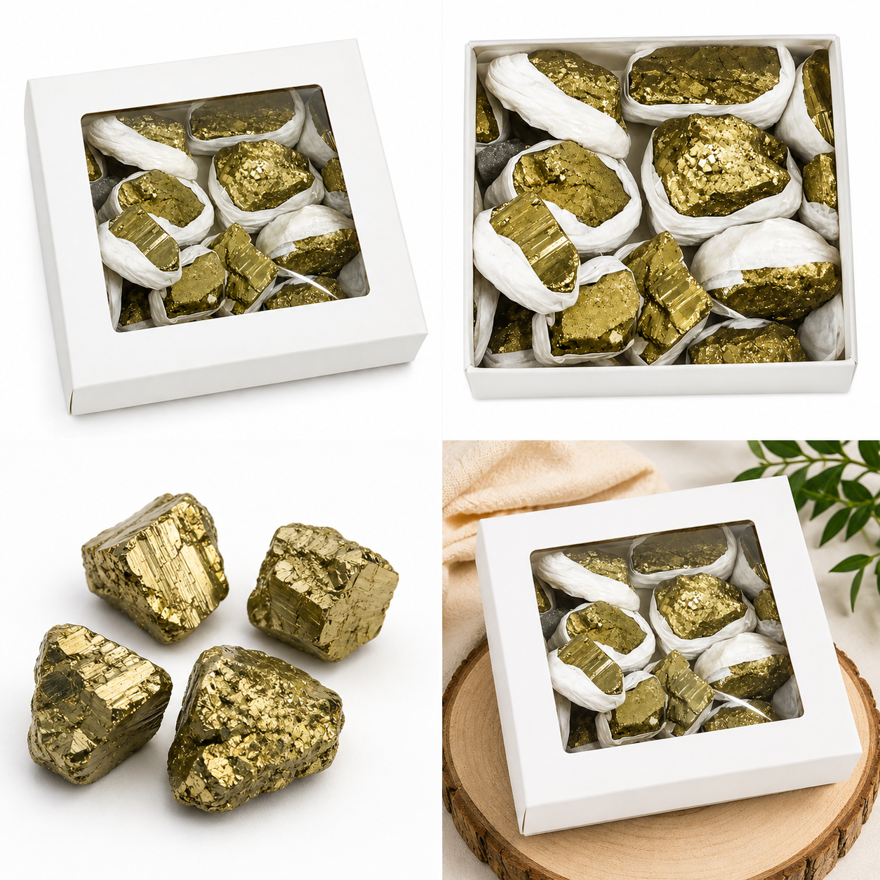 Raw Golden Pyrite Crystal Cluster for Prosperity & Protection - Premium Quality