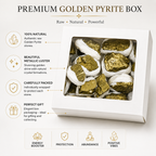 Raw Golden Pyrite Crystal Cluster for Prosperity & Protection - Premium Quality