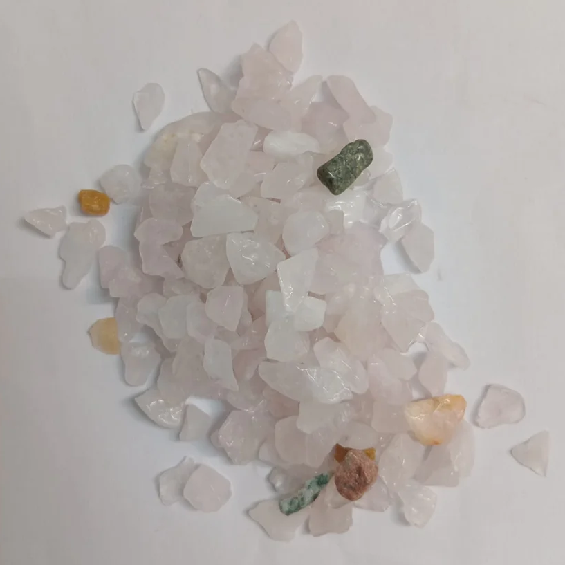 Natural Rose Quartz Chips - For Reiki Healing, Meditation, Love & Harmony