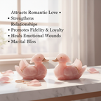Rose Quartz Mandarin Duck Pair - Benefits