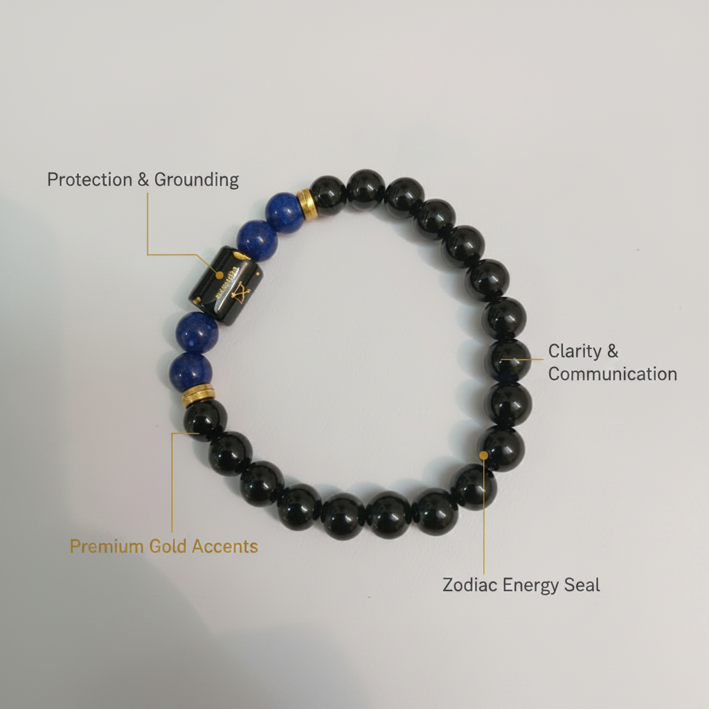 Sagittarius Rashi Bracelet – Benefits Infographic